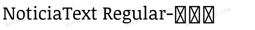 NoticiaText Regular字体转换